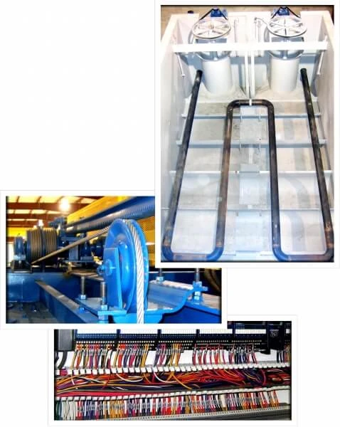 Heat Treat Quenching Tank, Electronics and Elevator 