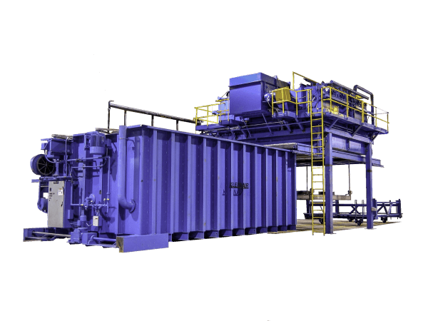 Drop Bottom Heat Treat Furnace with quench tank
